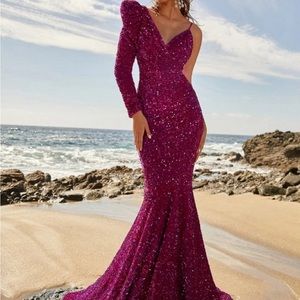 Hot Pink Preppy Womens Prom Dress